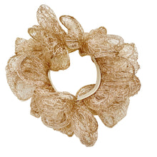 Load image into Gallery viewer, Girls fashion elastic hair accessories gold lace hair ring four pieces set
