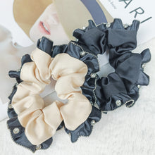 Load image into Gallery viewer, Original Chain Studs Drill Overlock Satin Hair Accessories Hair Rings
